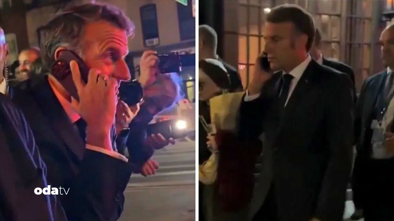 trumpin konvoyu macronun onunu kesti arayip yolu ac dedi MMfl9TMV