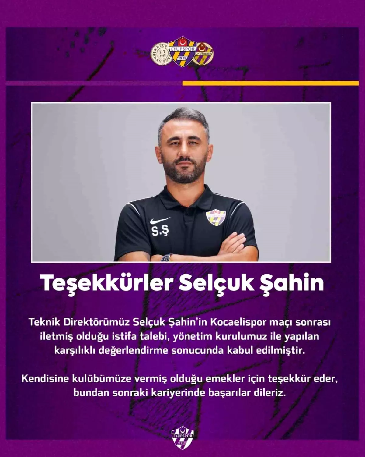 eyupspor selcuk sahin ile yollari ayirdi VjASVALc